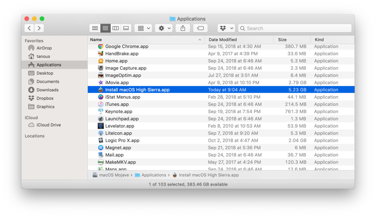 Download High Sierra Installer Mac